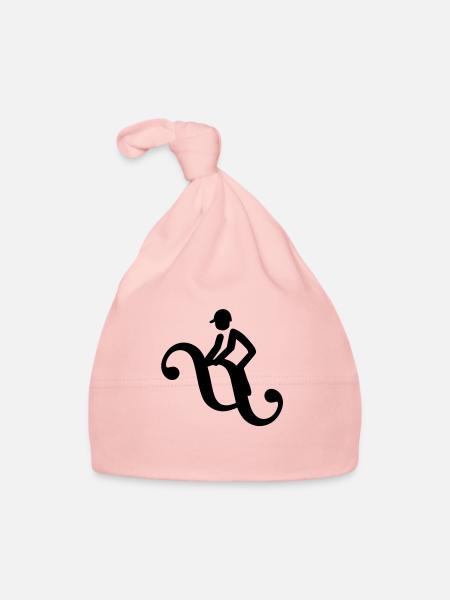 Paragraphenreiter classique - Bonnet bio Bébé - rose - Devant