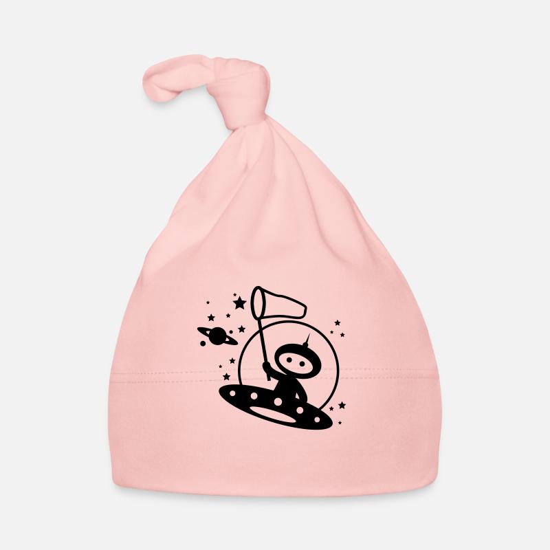 Kosmonaut Sternenfänger - Baby Bio-Mütze - Rosa