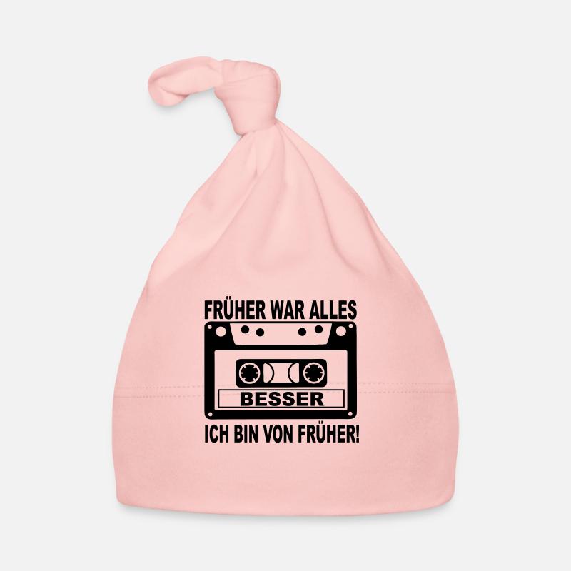 everything was better - Organic Baby Cap - pink