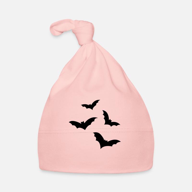 Chauve-souris - Bonnet bio Bébé - rose