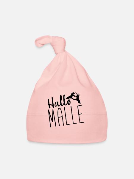 hallo malle herz - Baby Bio-Mütze - Rosa - Vorne
