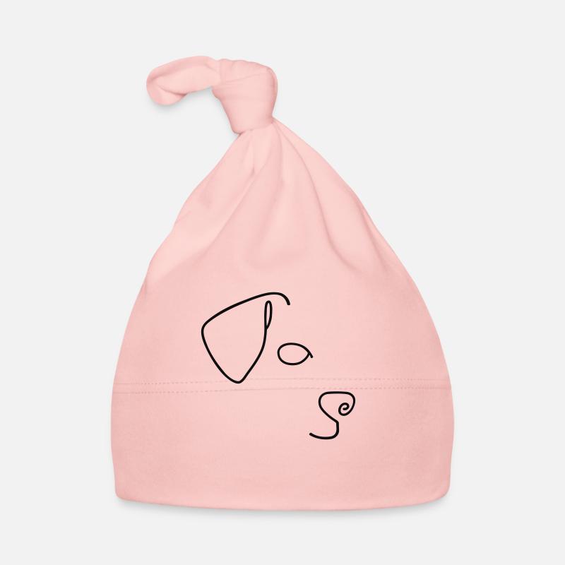 minimal labrador retriever - Organic Baby Cap - pink