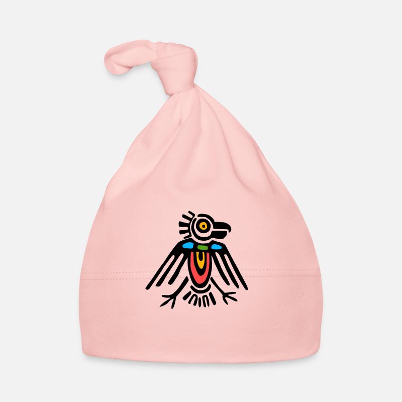 Culture maya, Amérique latine - Bonnet bio Bébé - rose
