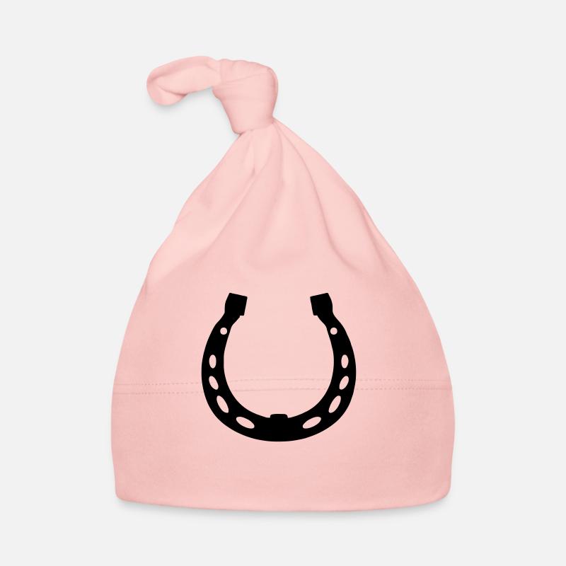 Horseshoe Horses Lucky Symbol Luck Vector Organic Baby Cap