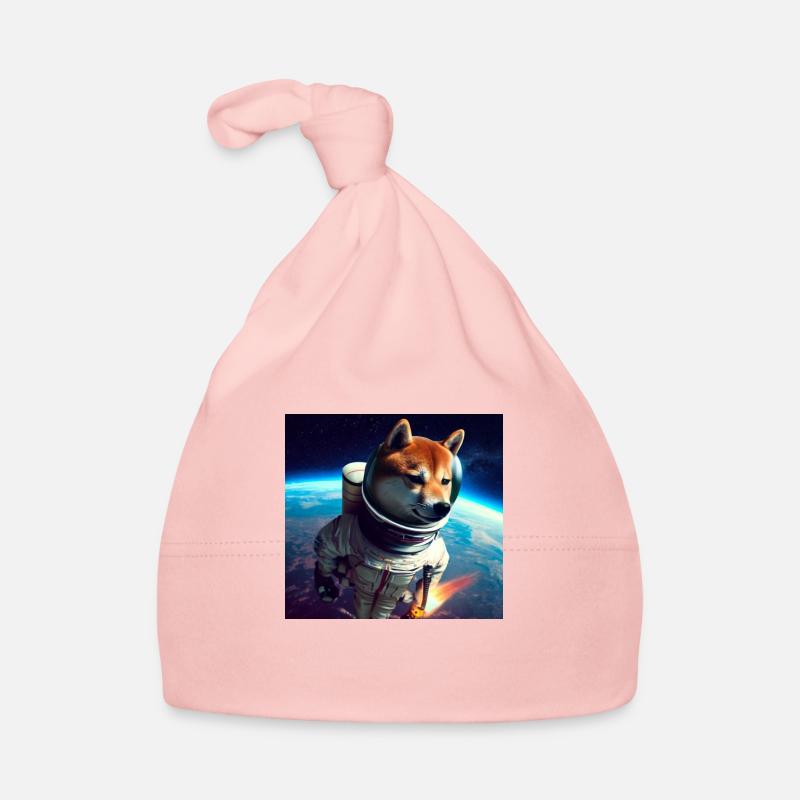 Shiba Inu dans l’espace Bonnet bio Bébé