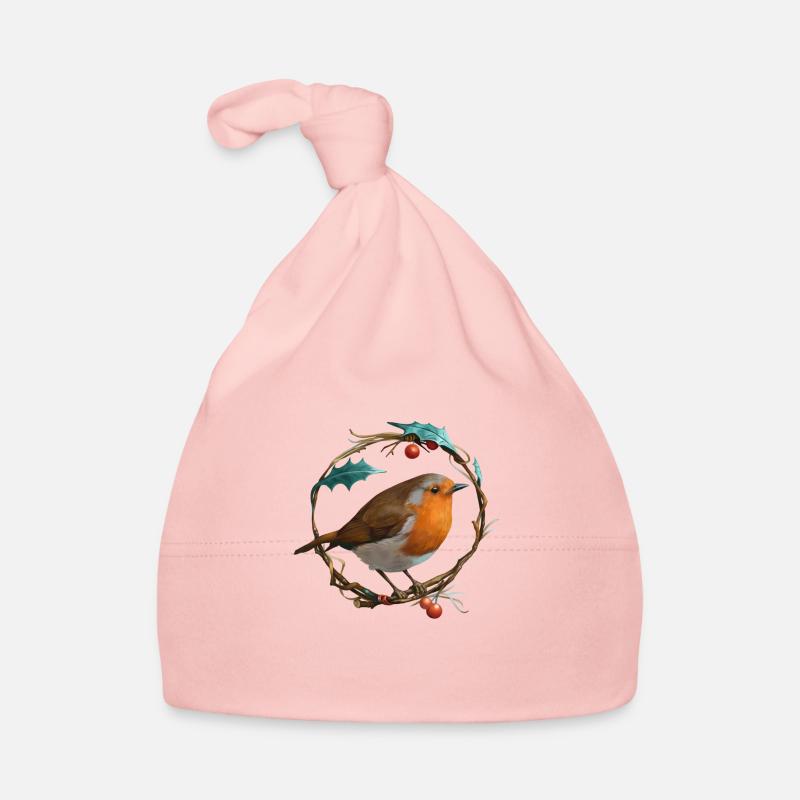 Robin Redbreast - Baby Bio-Mütze - Rosa