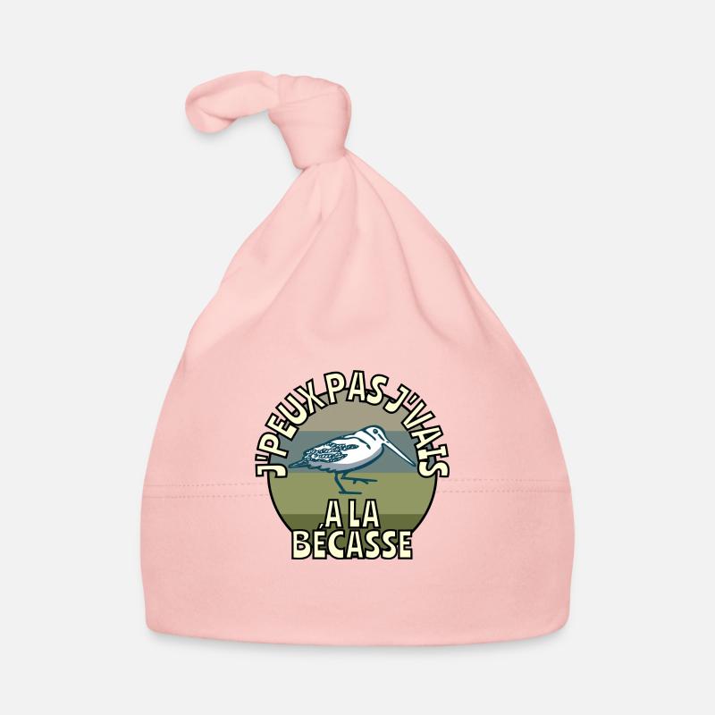 J’peux pas j’vais à la bécasse - Bonnet bio Bébé - rose