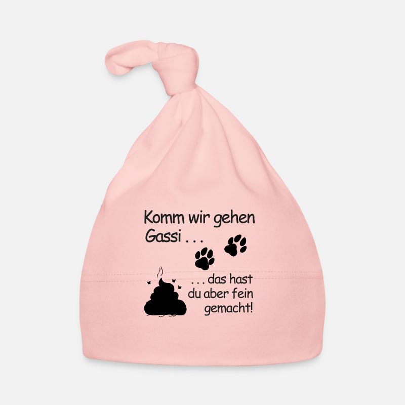 Komm wir gehen Gassi: Belohnung in Pfotenform Baby Bio-Mütze