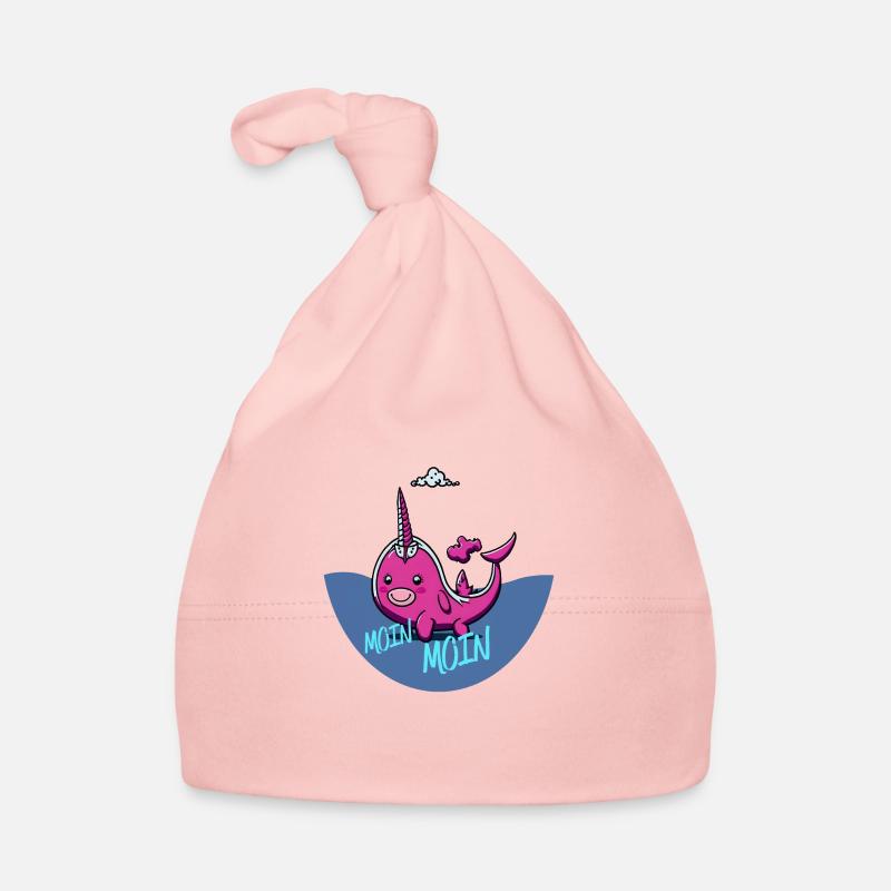 Einhorn pink Wal Baby Bio-Mütze