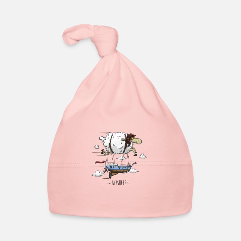 Airship Flying Sheep Organic Baby Cap