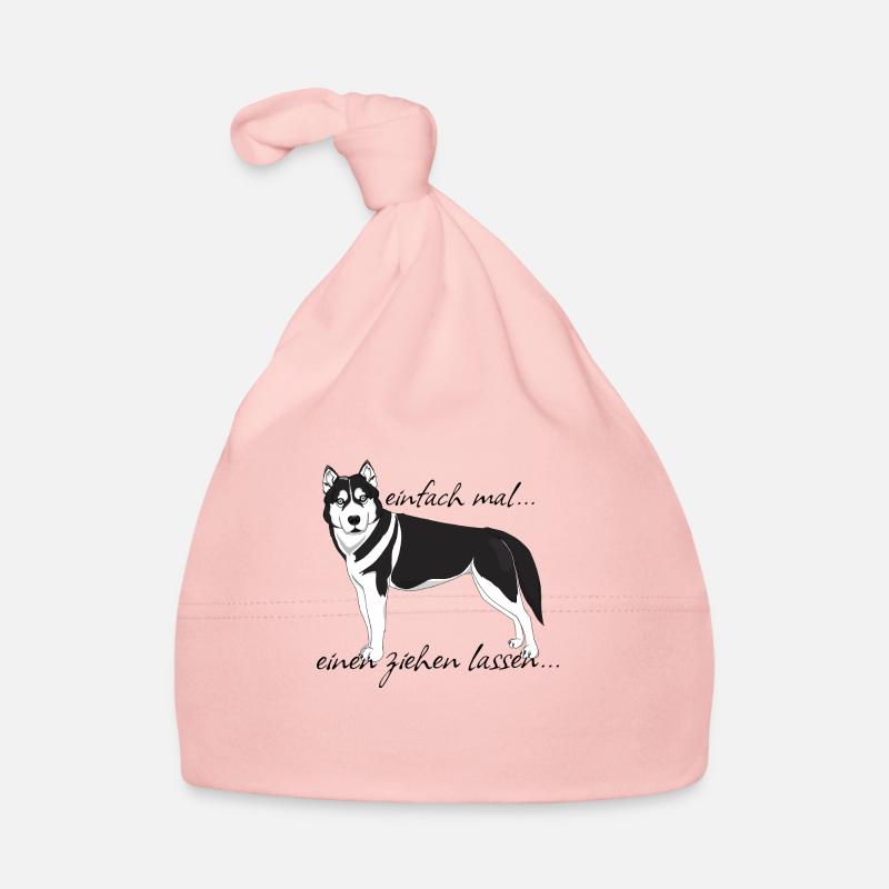 Husky "einfach mal einen ziehen lassen..." Baby Bio-Mütze