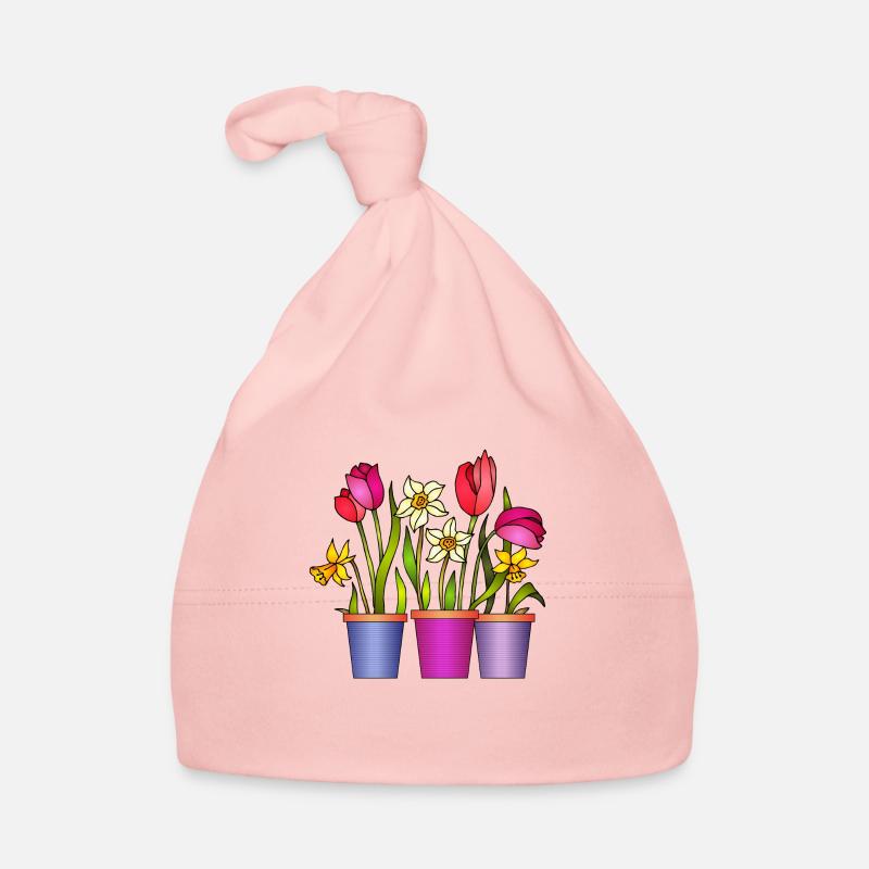 Blumen Baby Bio-Mütze