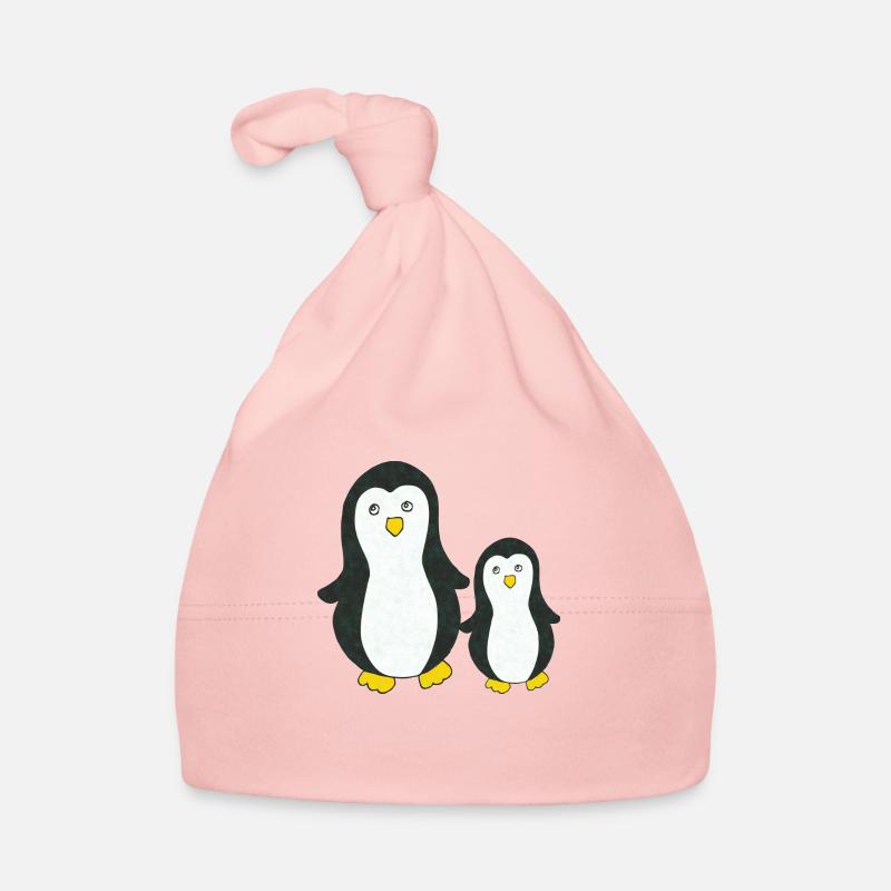 pinguin gross und klein Baby Bio-Mütze