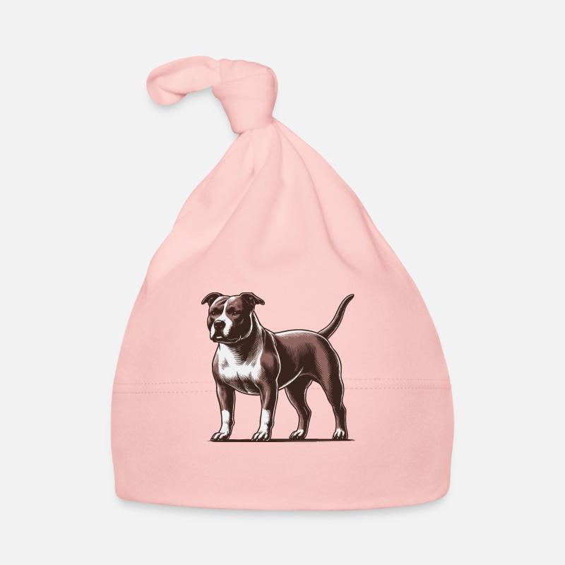 Pitbull - Bonnet bio Bébé - rose