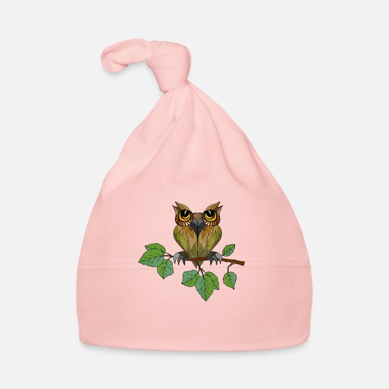 Hibou oiseau Bonnet bio Bébé