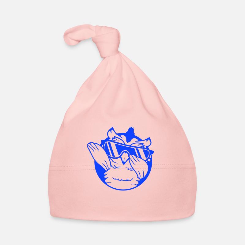 Owl Dabbing Dab Dance Pose Gesture Sunglasses Cute Organic Baby Cap
