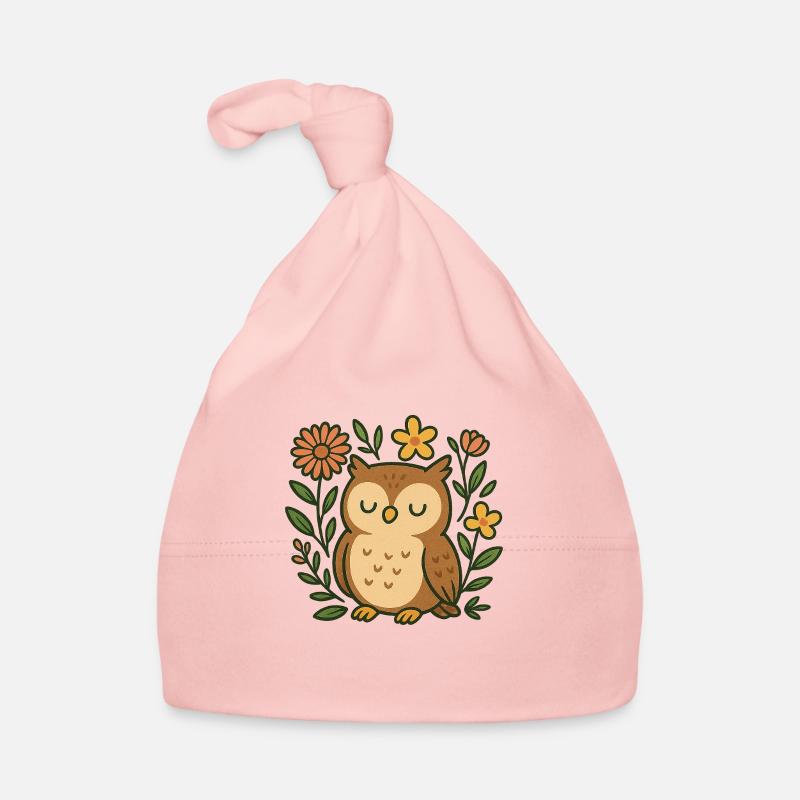 süße Eule Baby Bio-Mütze