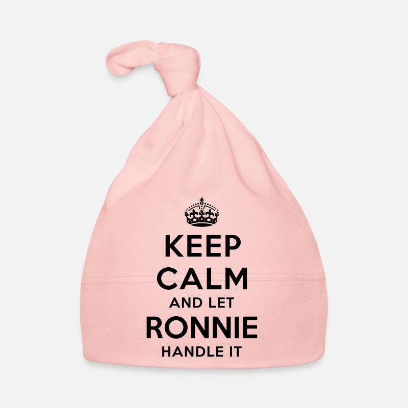 keep calm and let ronnie handle it Organic Baby Cap