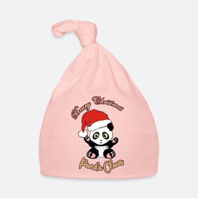 Panda Claus Beary Christmas Organic Baby Cap