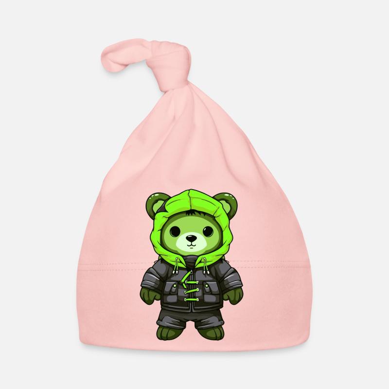 Bear Winter Comic Organic Baby Cap