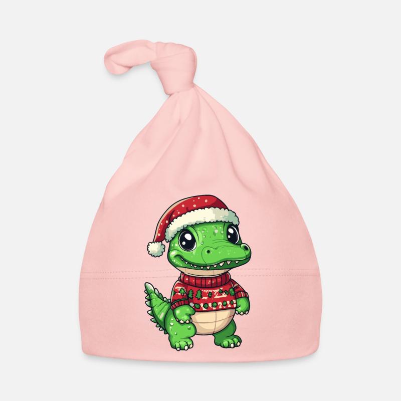 Bande dessinée de Noël alligator Bonnet bio Bébé