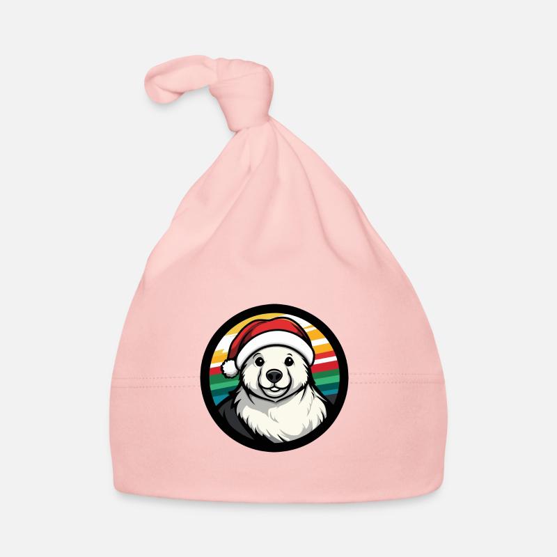 Polar Bear Christmas X-Mas Organic Baby Cap