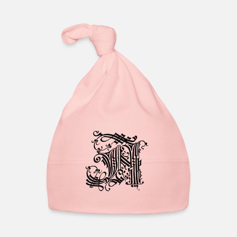 Medieval Core Mittelalter Initialen N Castle Core Baby Bio-Mütze