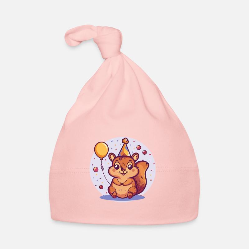 Écureuil Anniversaire Bébé Bonnet bio Bébé