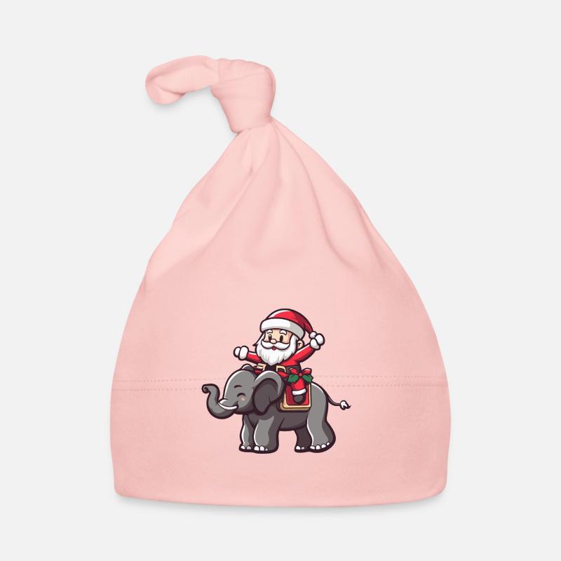 Éléphant Père Noël Bonnet bio Bébé
