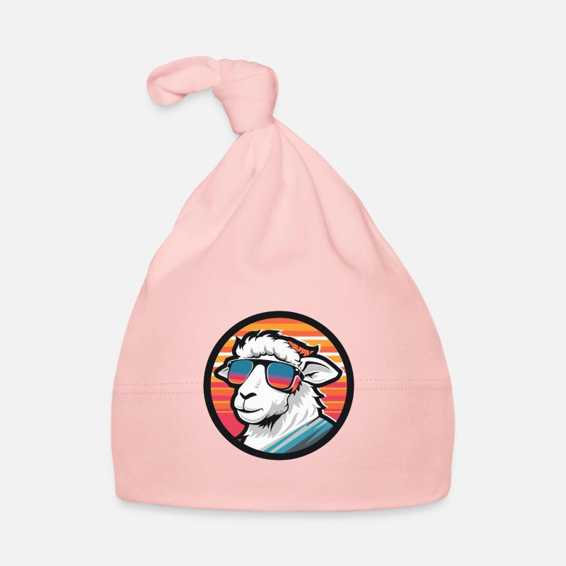 Schaf Comic Cool Sommer Baby Bio-Mütze