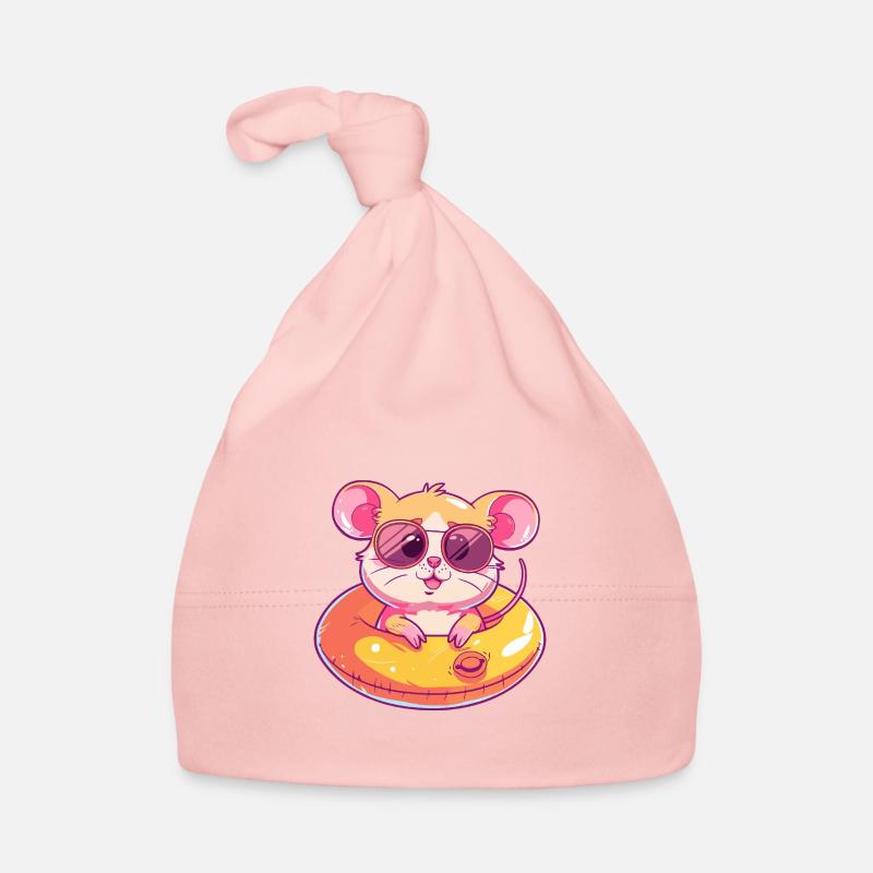Mouse Comic Cool Organic Baby Cap