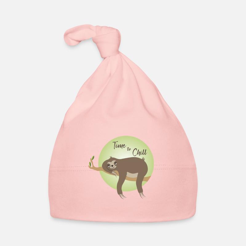Sloth - Time to relax Organic Baby Cap