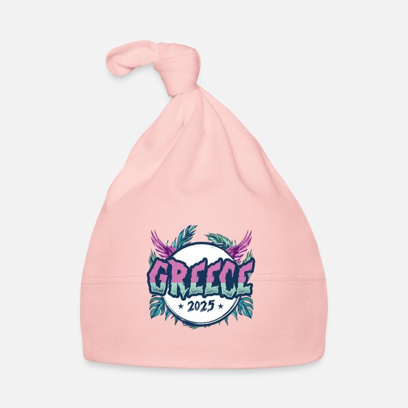 Greece 2025 Vacation Organic Baby Cap