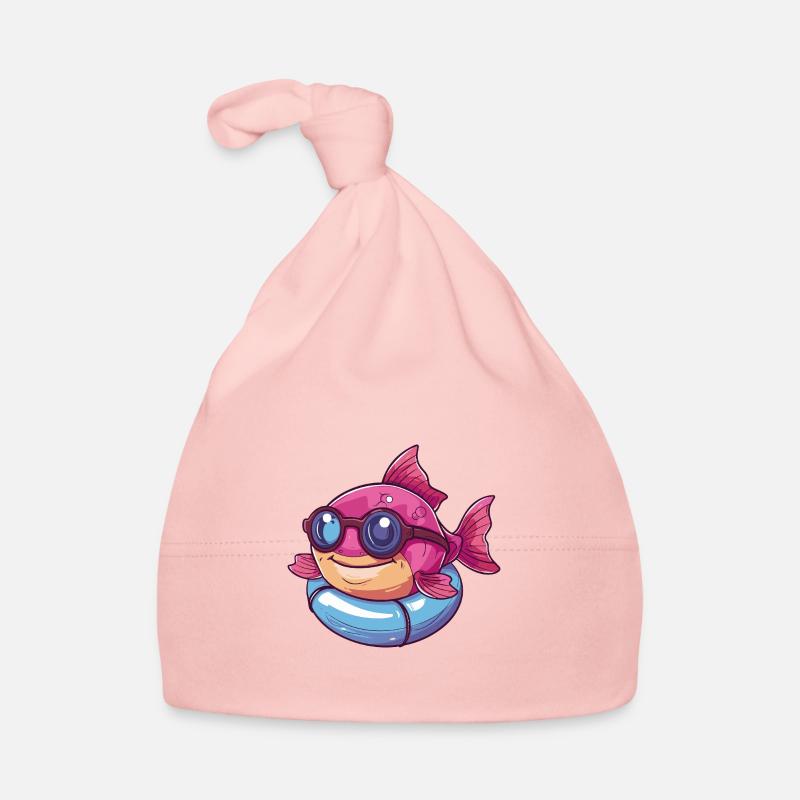 Piranha Fish Comic Cool Organic Baby Cap