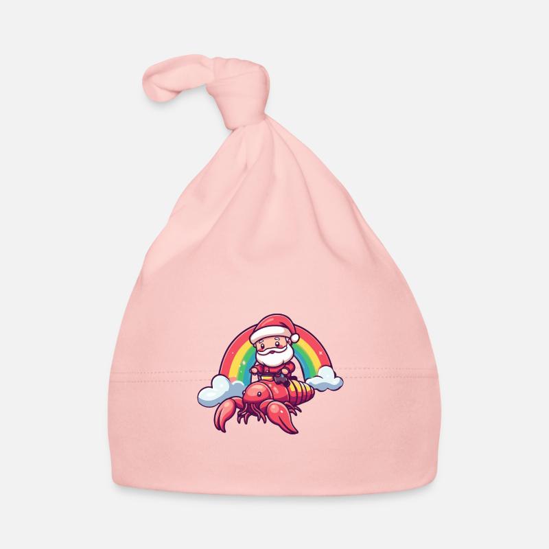 Hummer Krebs Weihnachtsmann Regenbogen Baby Bio-Mütze