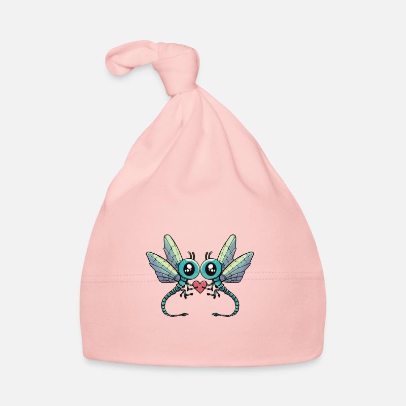 Libelle Paar Valentinstag Baby Bio-Mütze