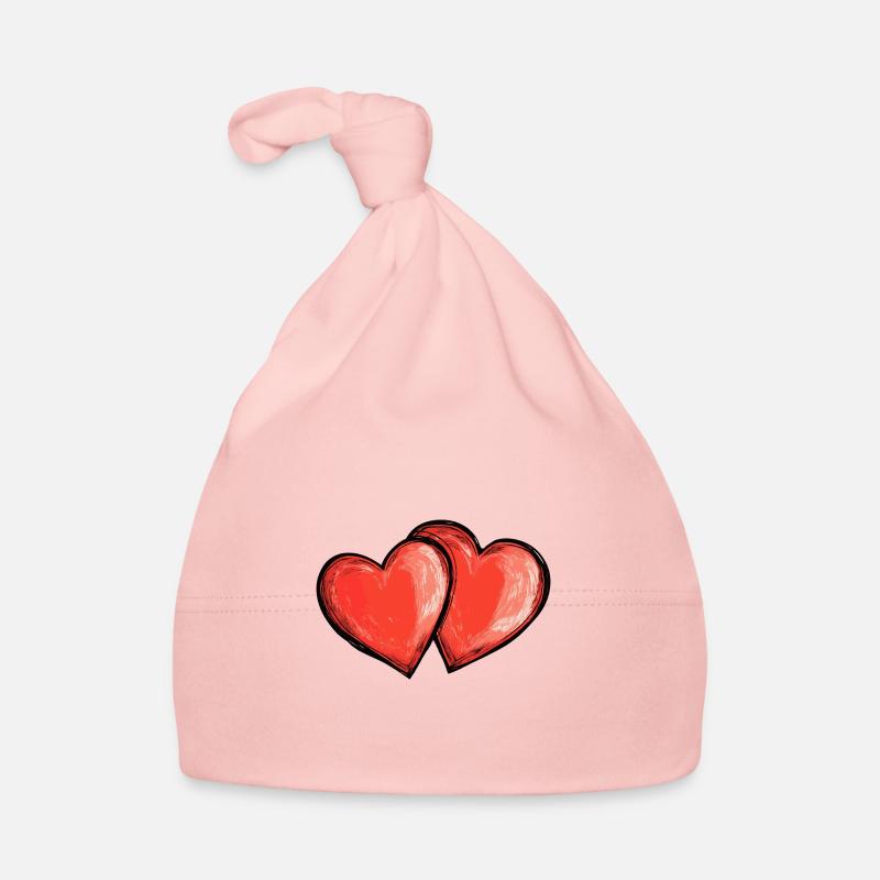 Herzen Liebe Symbol Baby Bio-Mütze