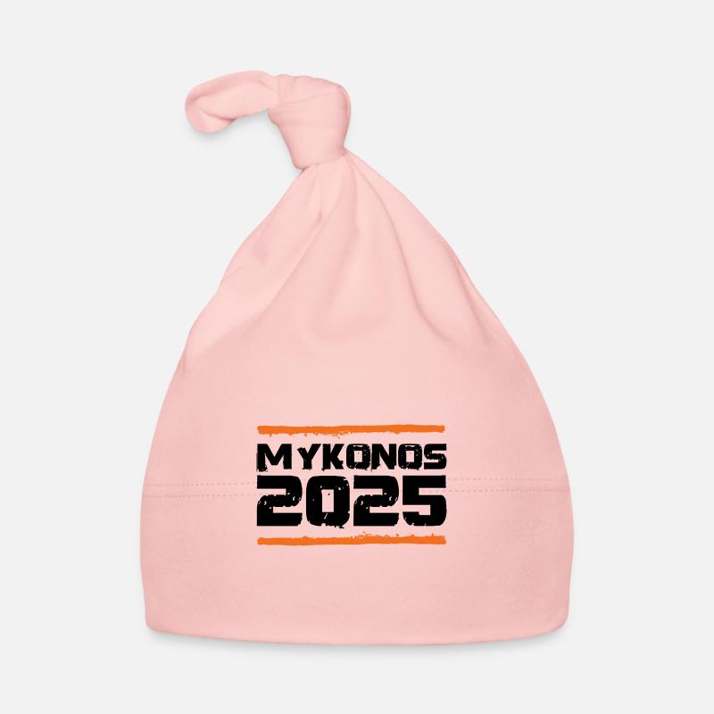 Mykonos 2025 Vacation Organic Baby Cap