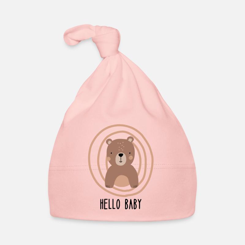 Hello Baby | Cute Bear Boho Style Organic Baby Cap