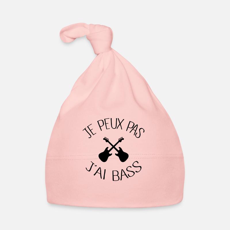 Je peux pas j'ai Bass - Bonnet bio Bébé - rose