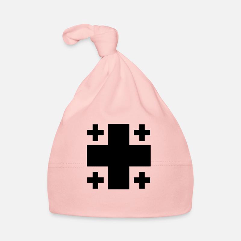 Jerusalemkreuz Baby Bio-Mütze