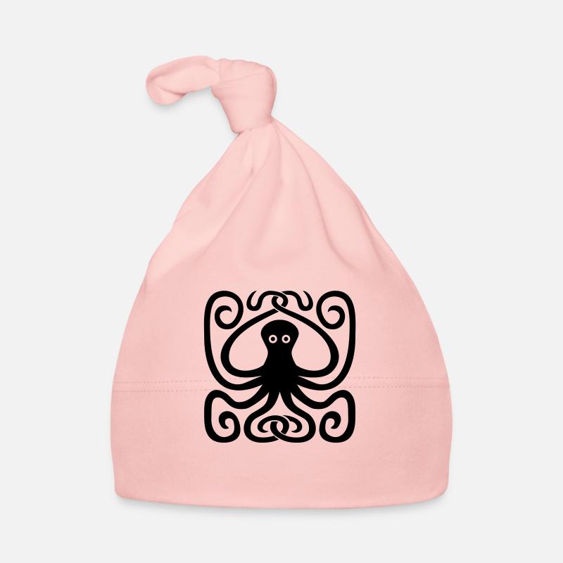 Octopus - Baby Bio-Mütze - Rosa