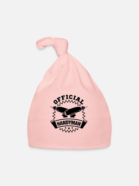 official_handyman_pe1 - Baby Bio-Mütze - Rosa - Vorne
