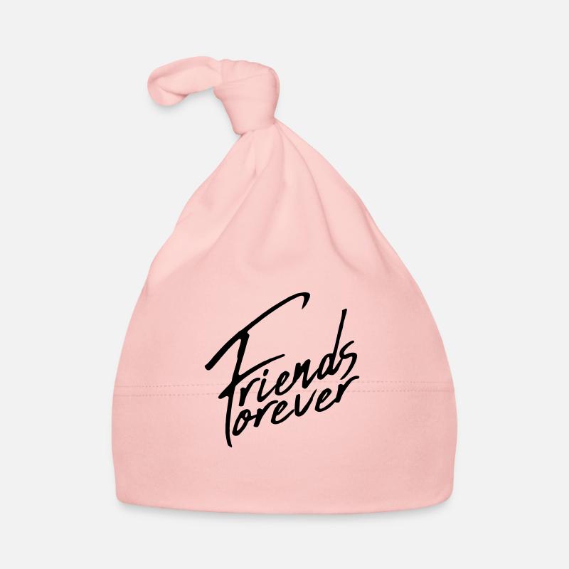 friends forever beste freunde geschrieben cool log Baby Bio-Mütze
