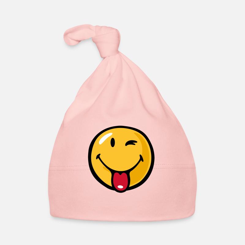 Smiley playful Organic Baby Cap