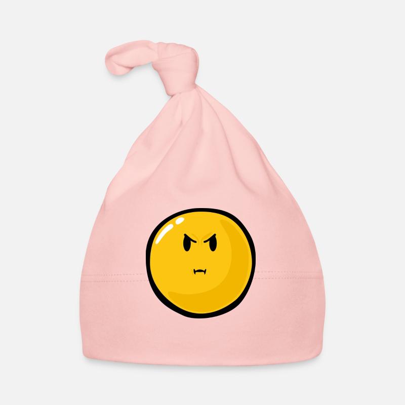 Smiley Anger Bitter Organic Baby Cap