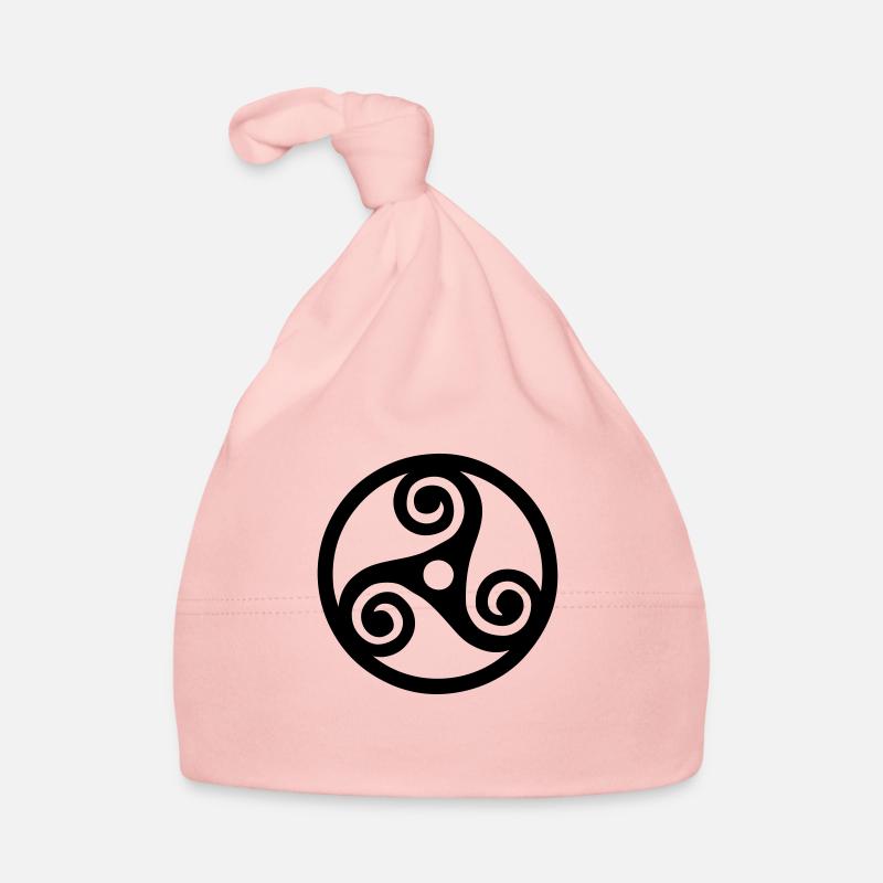 Breton triskell symbol emblem region Organic Baby Cap