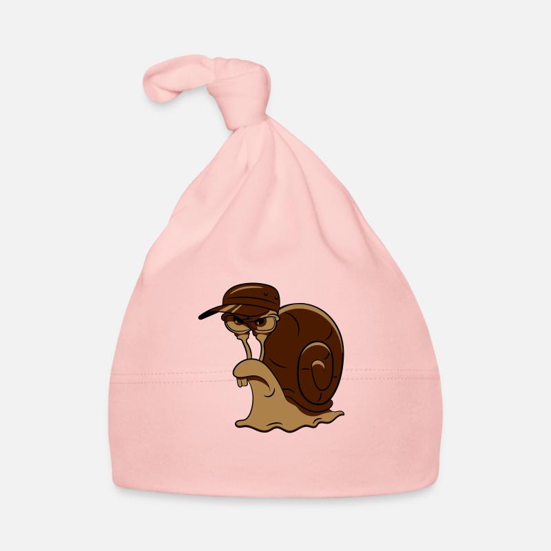 Snail funny evil Organic Baby Cap