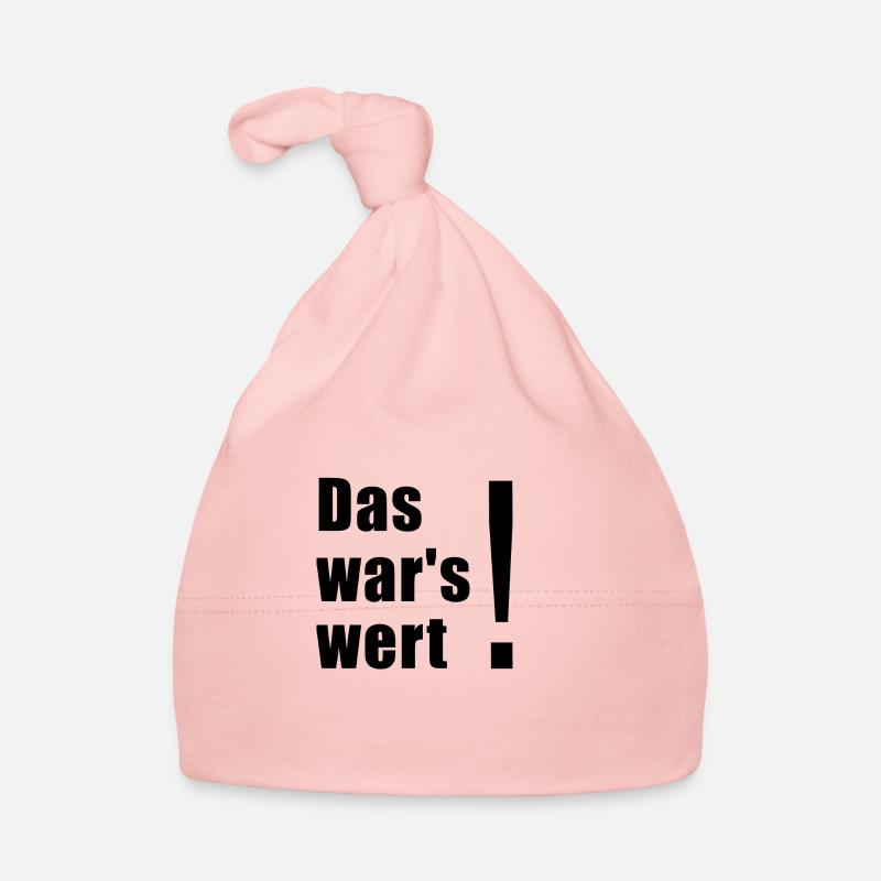 das wars wert1 Baby Bio-Mütze
