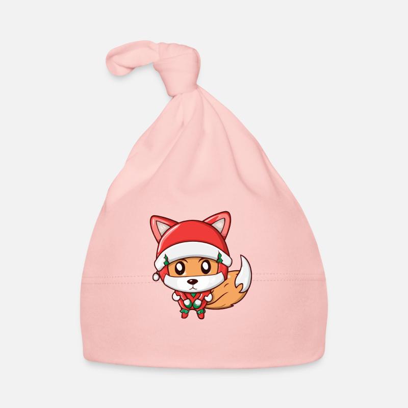 Fuchs Weihnachtsmann Weihnachten Geschenkidee Baby Bio-Mütze